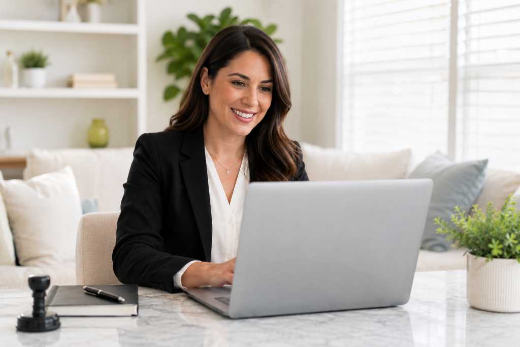 Remote Online Notary at Home