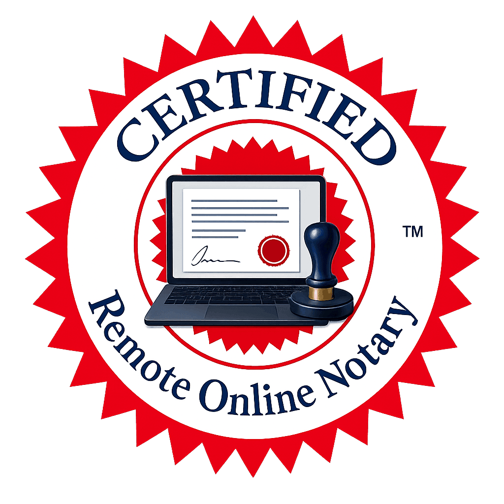 Certified Remote Online Notary